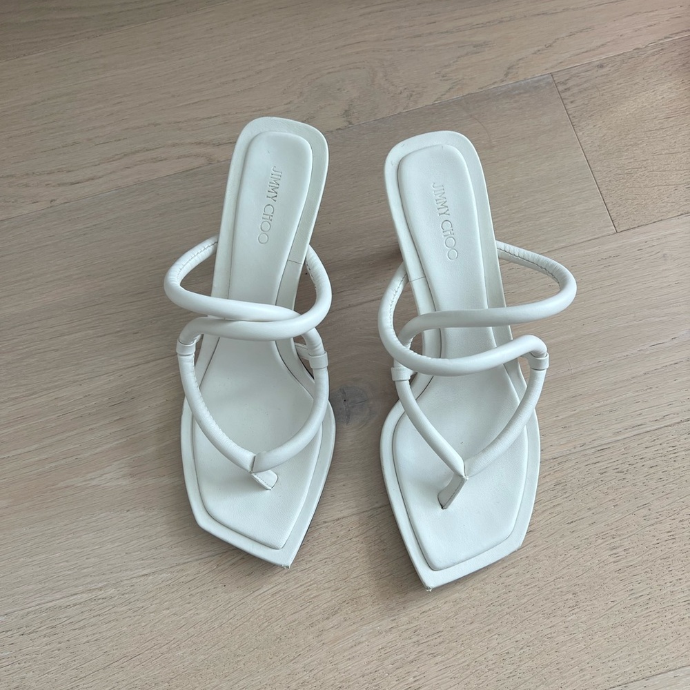 Jimmy Choo White Women's Heeled Sandals